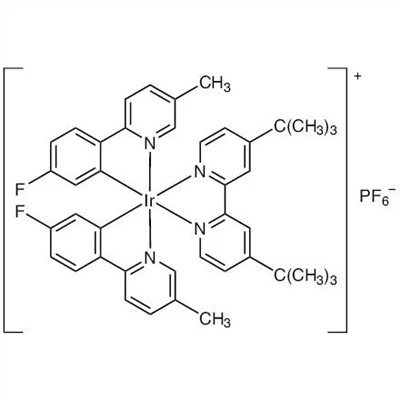 CAS 808142-88-3|(4,4'-Dí-tert-bútýl-2,2'-bípýridín-K2N1,N1')[bis[5-flúor-2-(5-metýl{{ 16}}pýridínýl-KN)fenýl-KC1]]iridíumhexaflúorfosfat