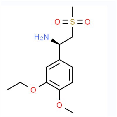 CAS nr: 608142-27-4 (R)-1-(3-etoxý-4-metoxýfenýl)-2-(metýlsúlfónýl)etanamín