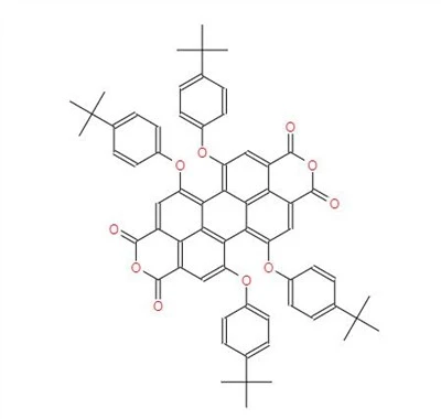 CAS:156028-30-7丨1,6,7,12-Tetra-tert-bútýlfenoxýperýlen-3,4,9,10-tetrakarboxýldíanhýdríð